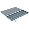 Global Equipment Shelves For 48"Wx24"D Storage Cabinet, Gray, 2 Pack 237651GY